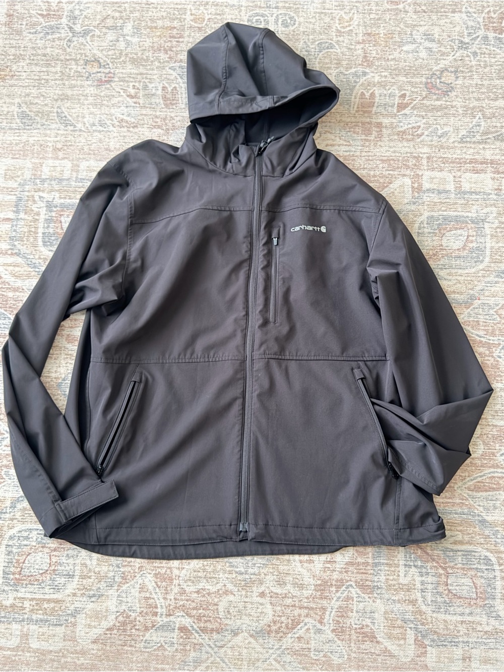 Carhartt Hooded Softshell Jacket - Dark Charcoal
